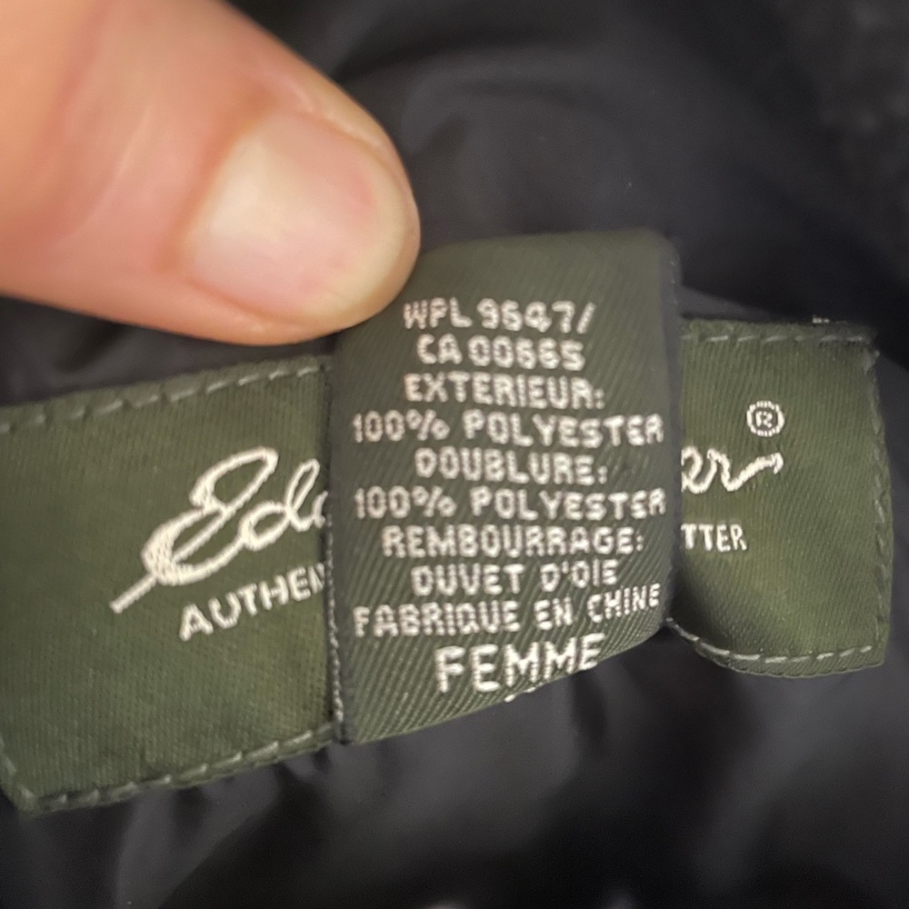 EUC Eddie Bauer Sz M Goose Down Puffer Vest - Picture 4 of 4